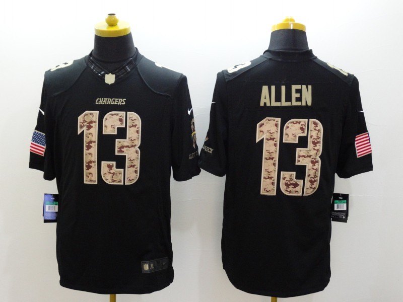 Men's Los Angeles Chargers Keenan Allen #13 Black Jersey